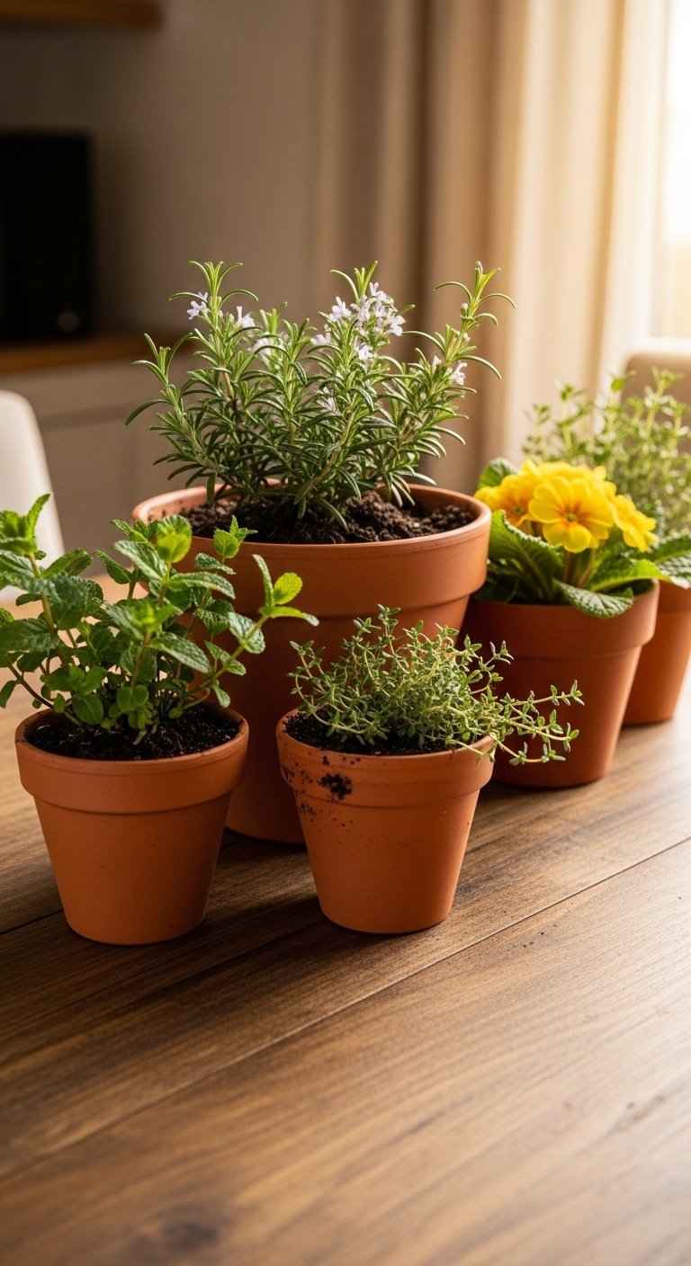 Use Terracotta Pots for Mini Gardens