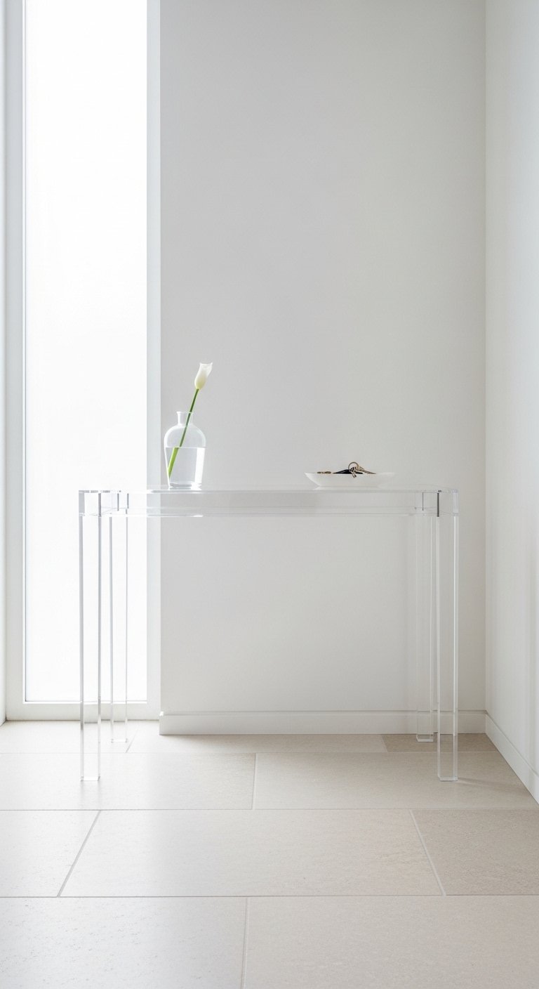 Use Transparent or Lucite Furniture