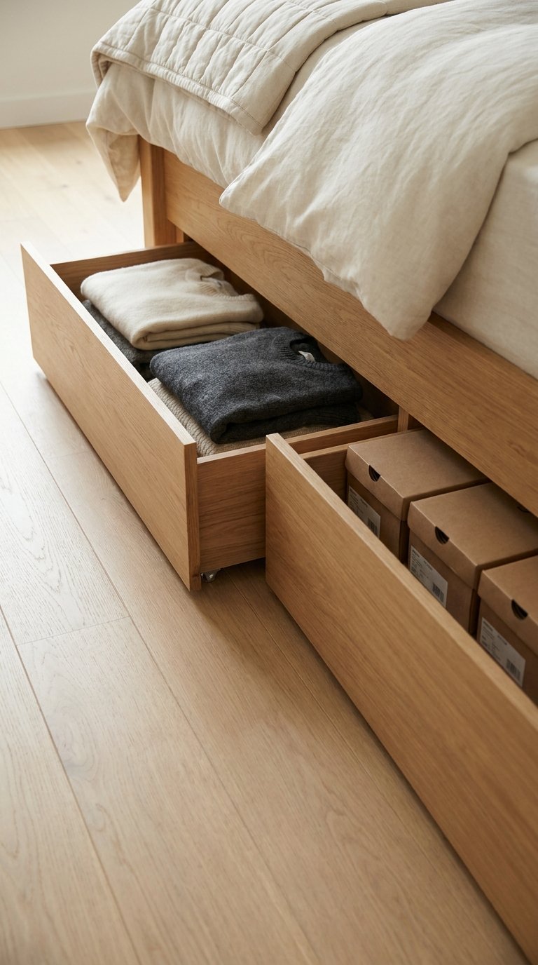 Use Under-Bed Storage Aggressively