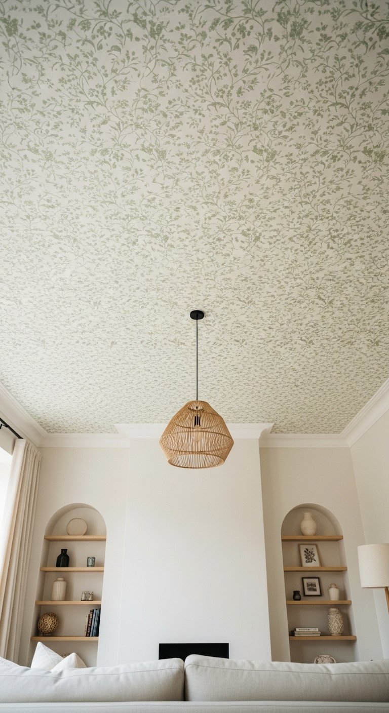 Use Wallpaper on the Ceiling
