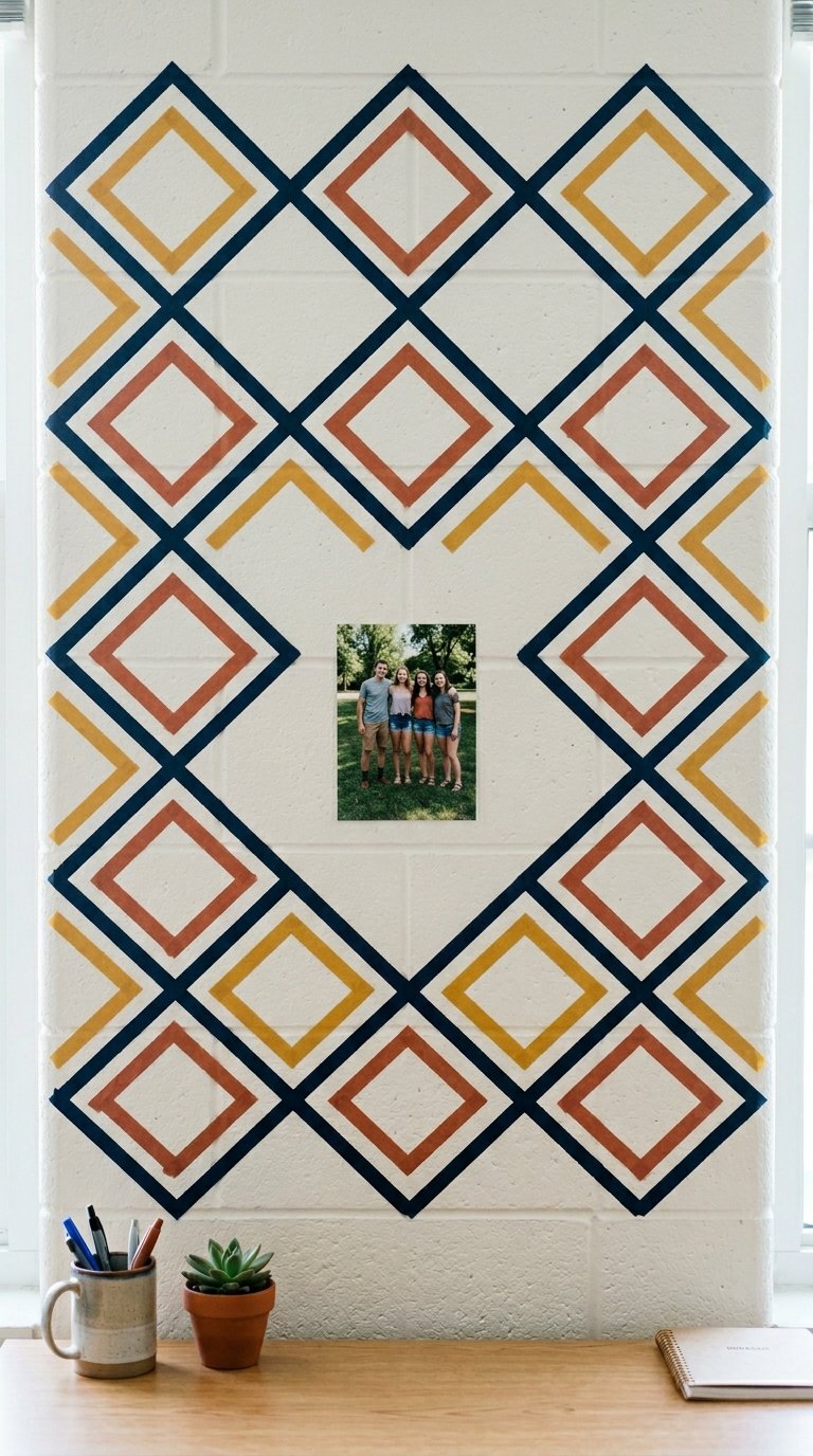 Use Washi Tape for Removable Wall Detail