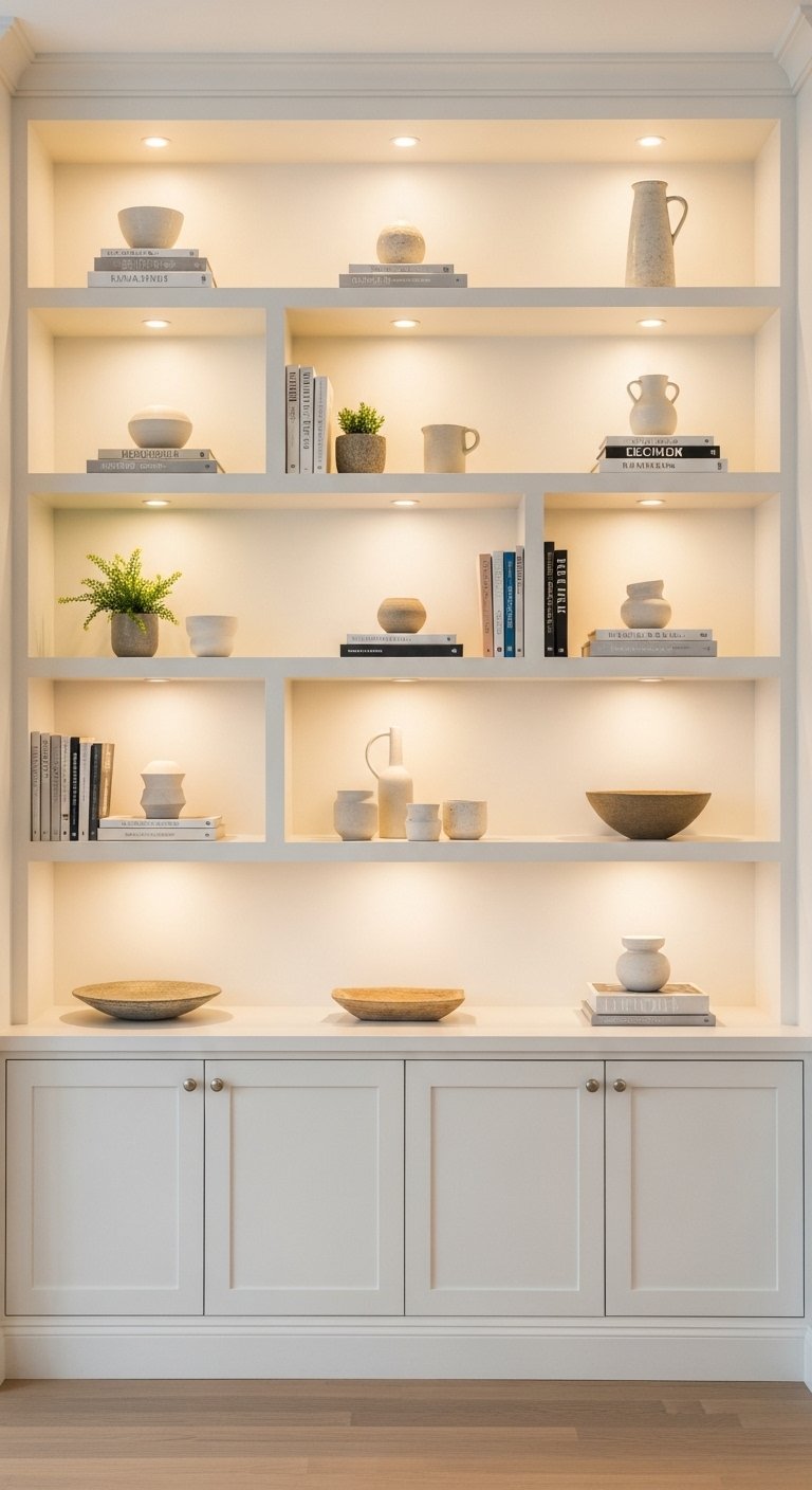 Use White Built-Ins to Add Storage and Architecture
