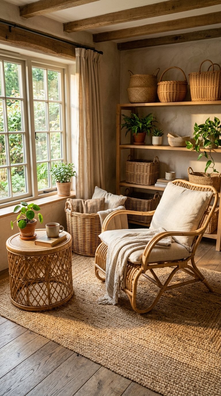 Use Wicker and Rattan Accents
