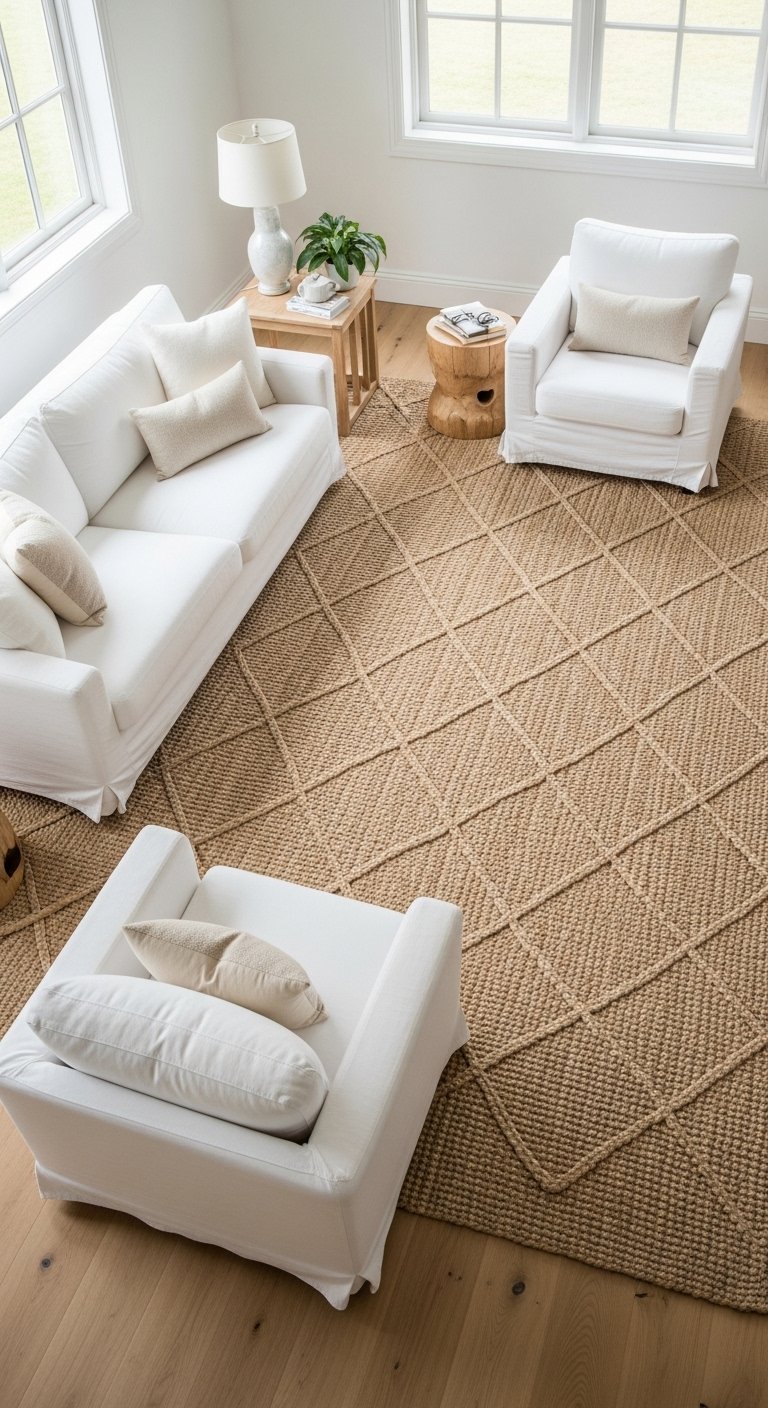 Use a Large Area Rug to Define the Space