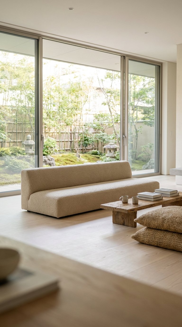 Use a Low-Profile Sofa to Open Up the Room Visually