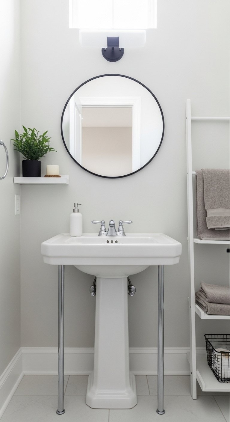 Use a Pedestal Sink With Intention