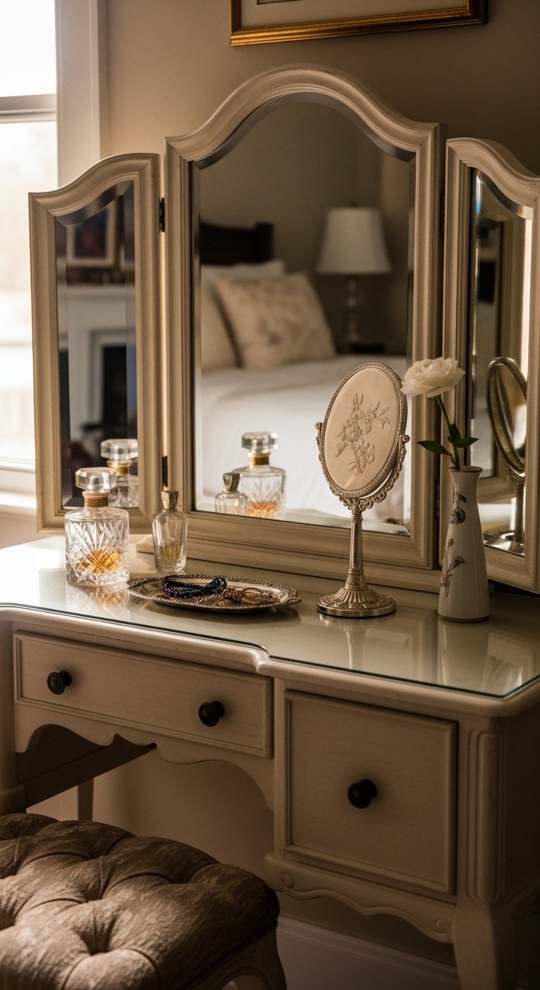 Vanity Table and Mirror