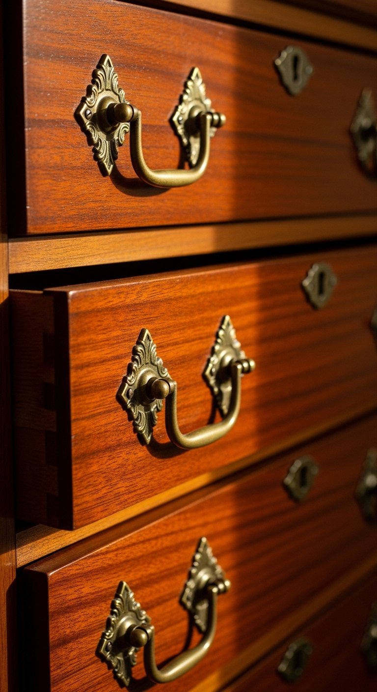 Vintage-Style Hardware Throughout