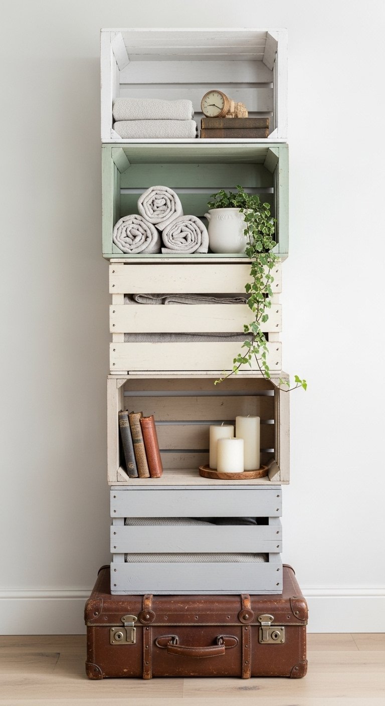 Vintage Wooden Crates and Boxes