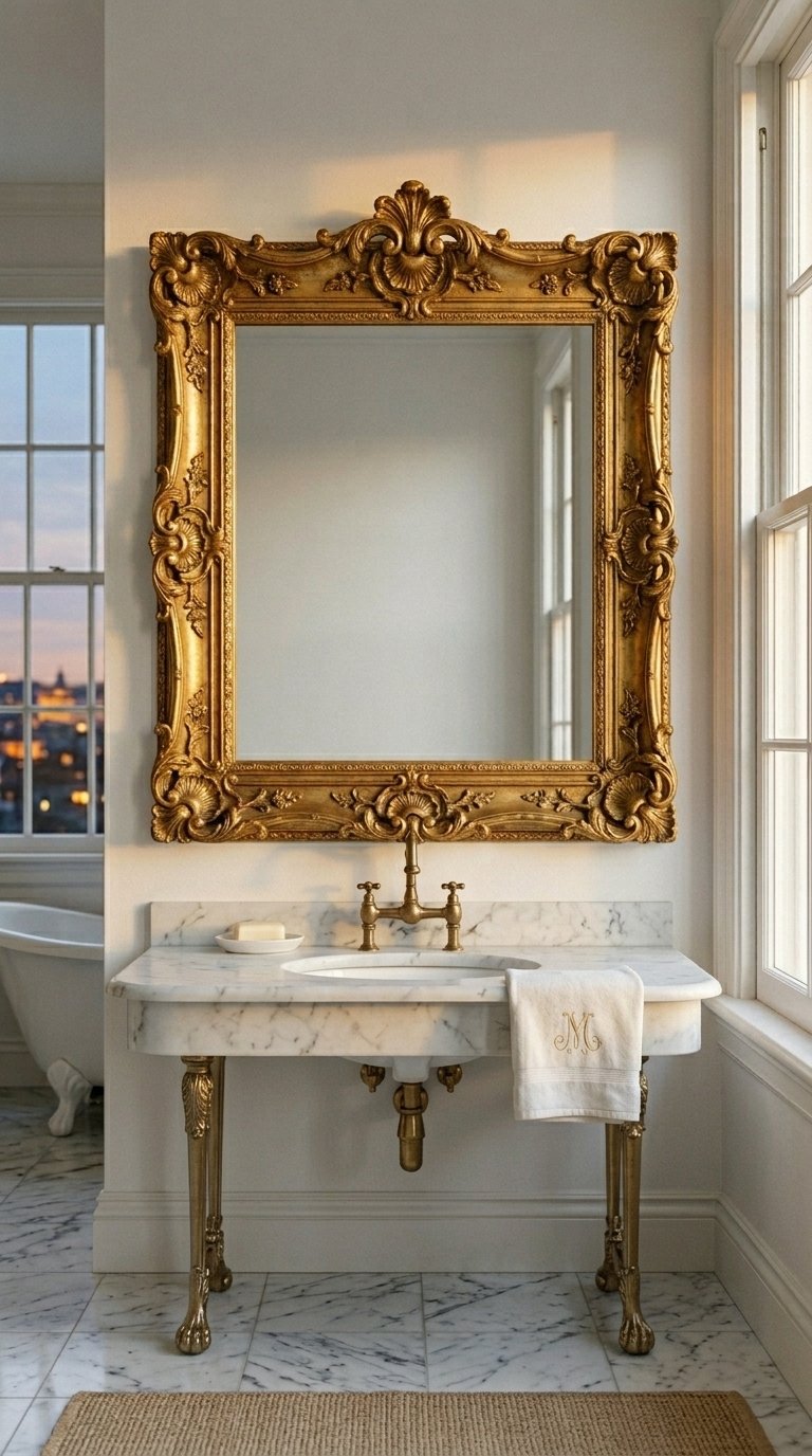 Vintage or Ornate Framed Mirror