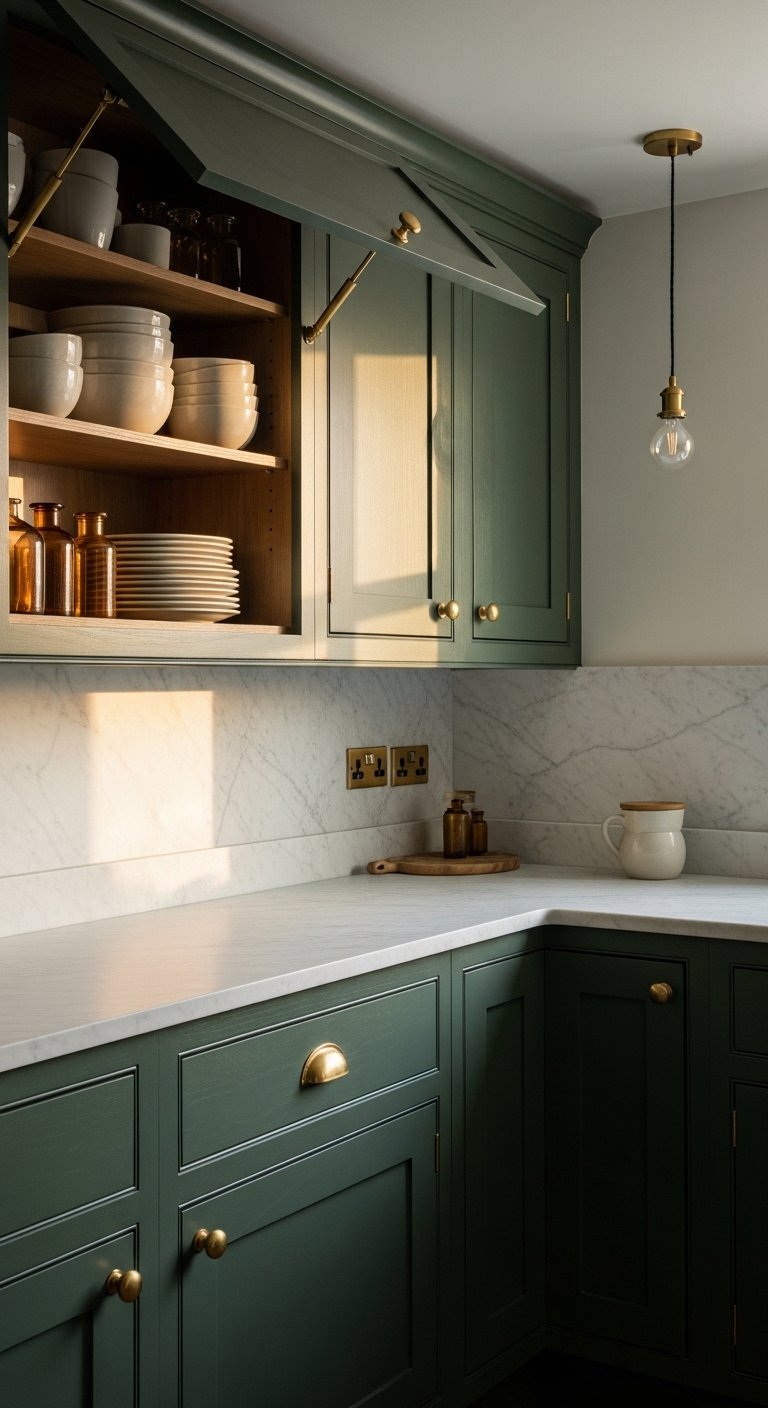 Warm Cabinet Colors Instead of White