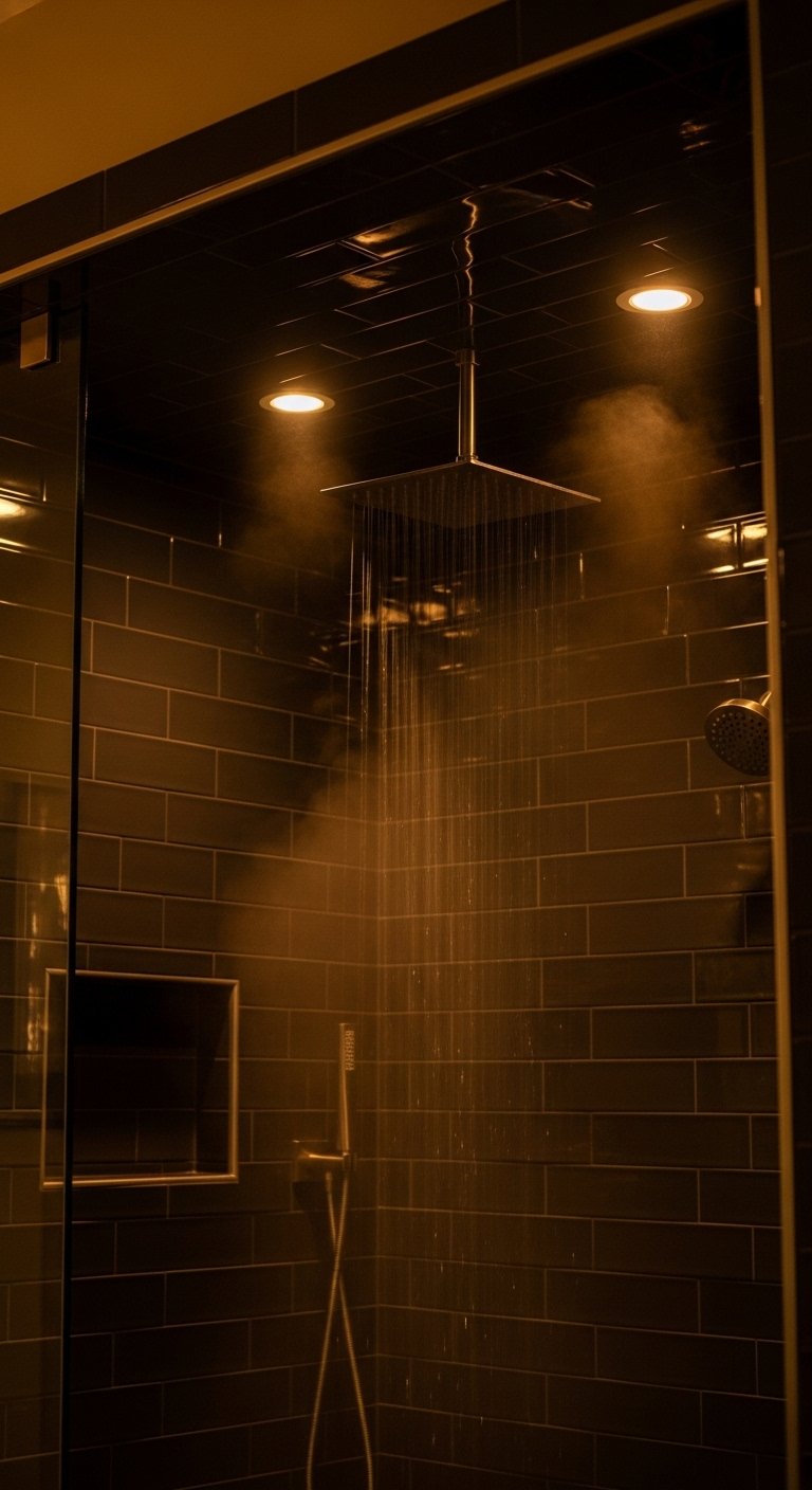 Waterproof LED Lights Inside the Shower