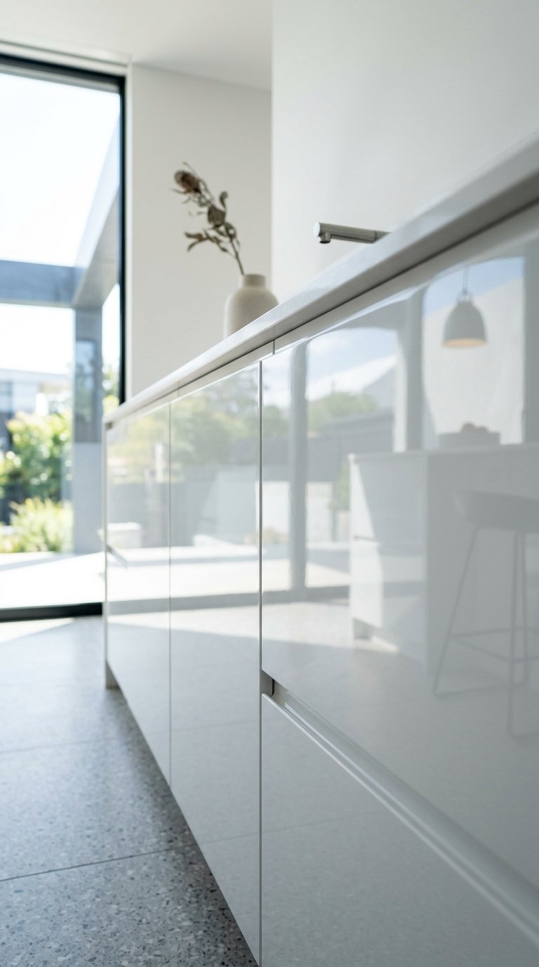 White Gloss Cabinets