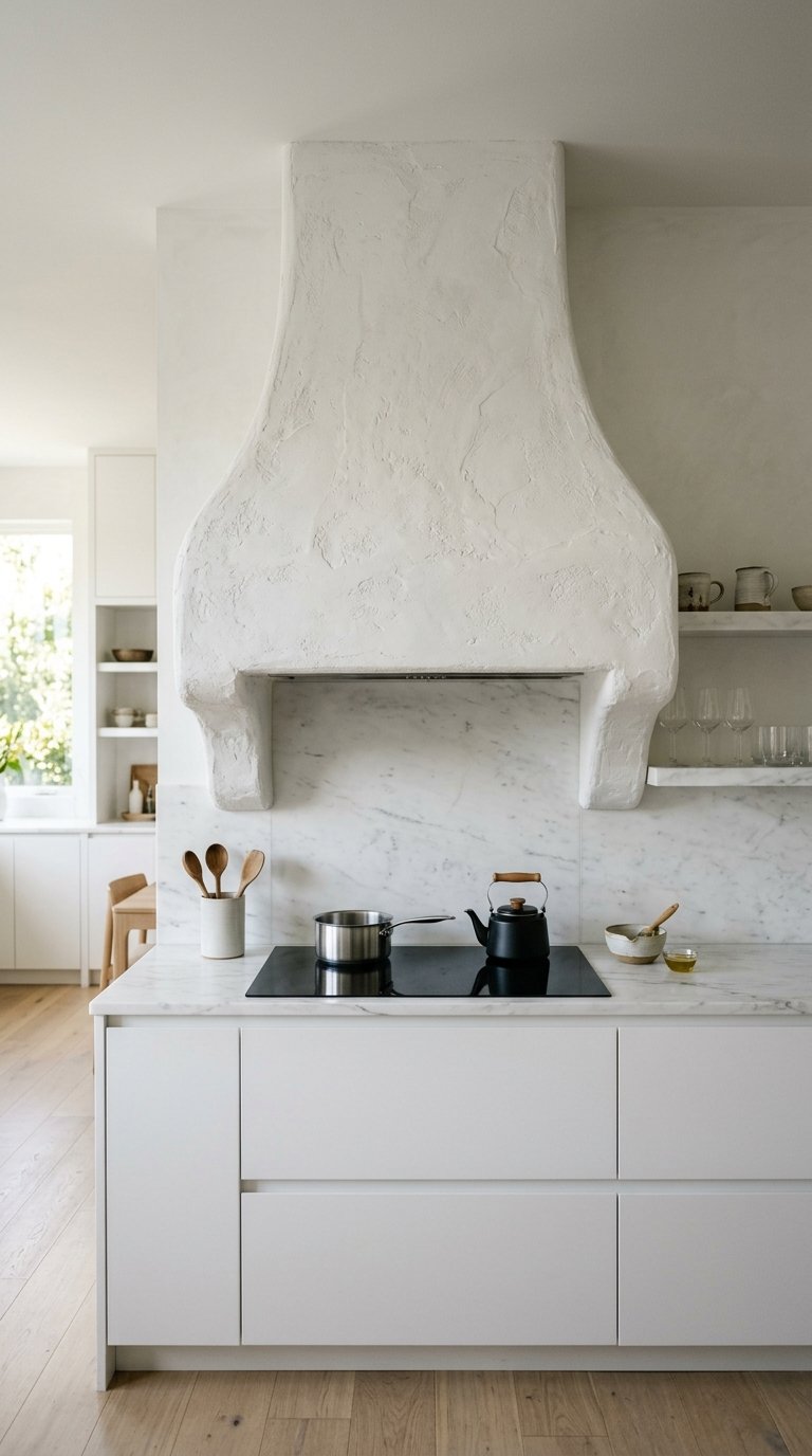 White Kitchen With a Statement Hood