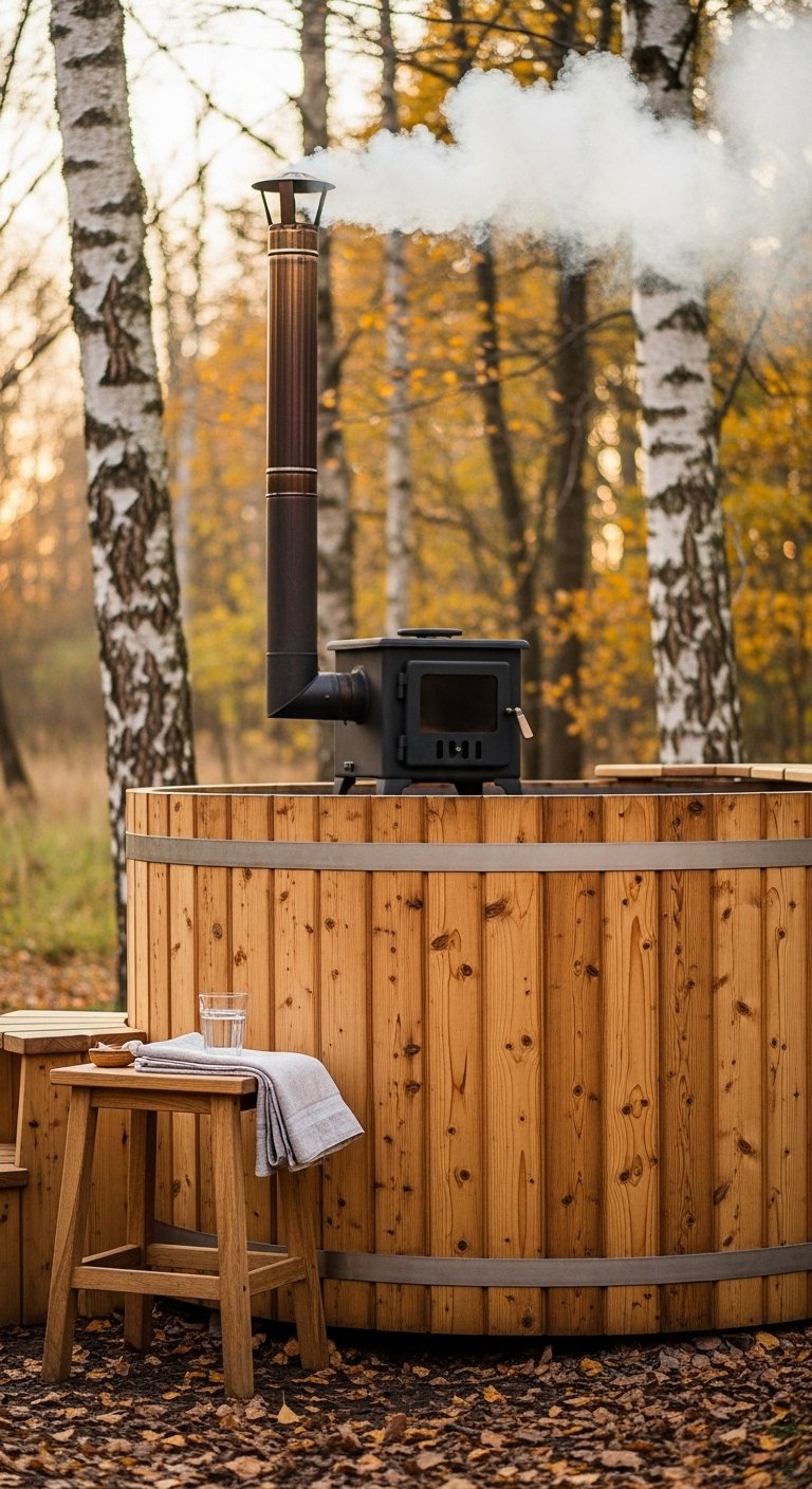 Wood-Fired Hot Tub