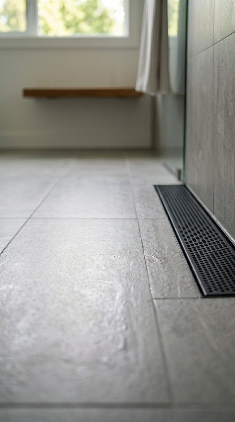 a Linear Drain for a Cleaner Floor