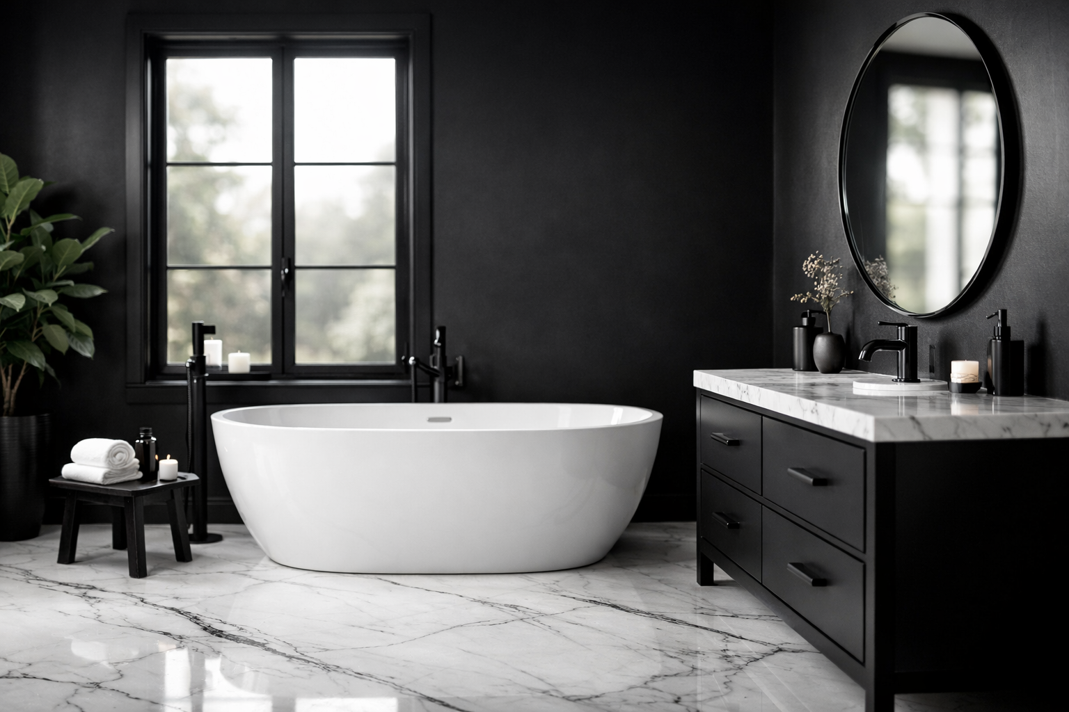 black and white bathroom ideas 2026