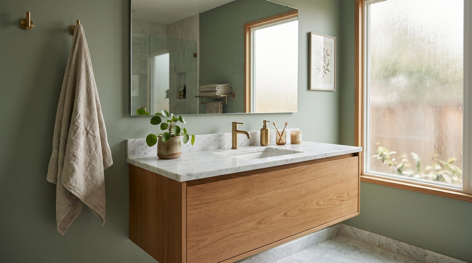 green bathroom ideas