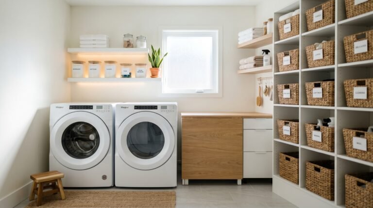 laundry room shelves ideas