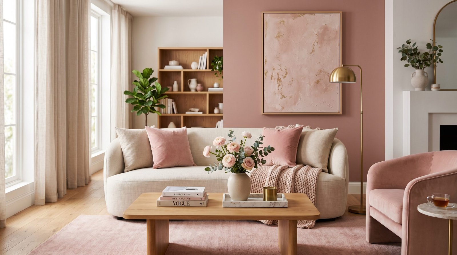 pink color room decor ideas