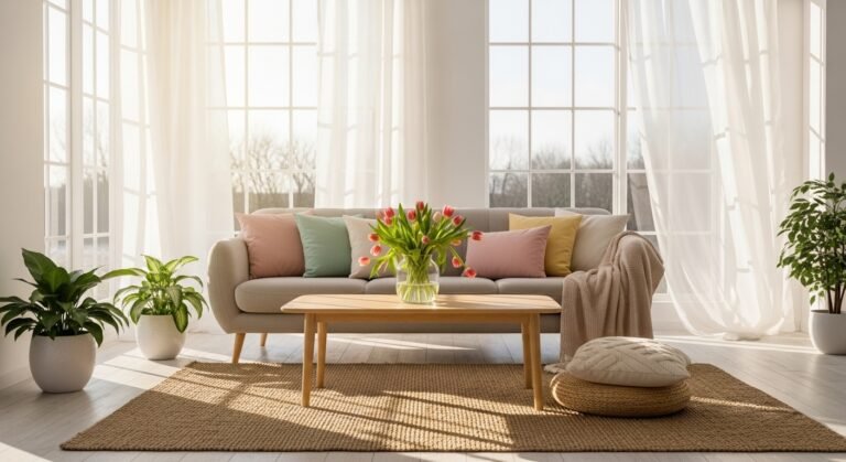spring living room decor ideas