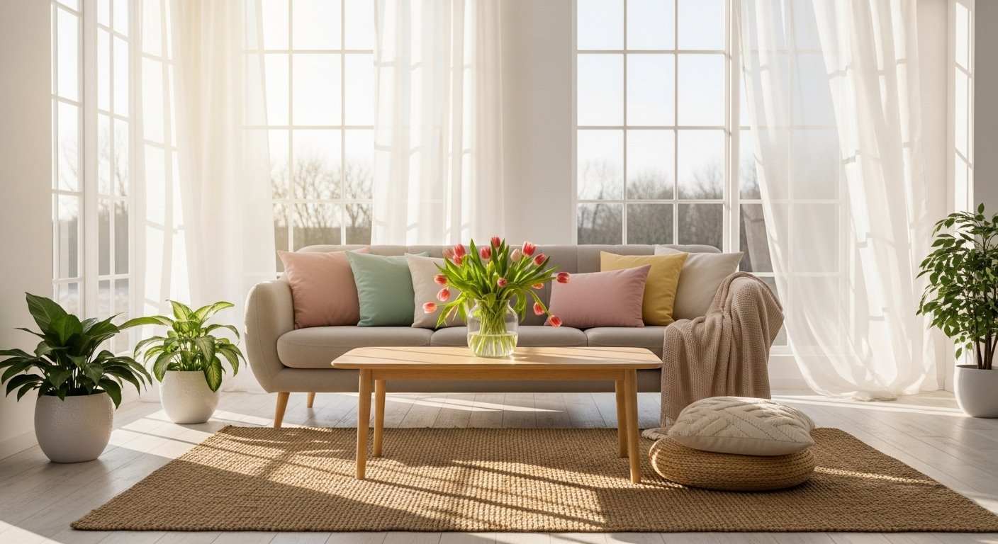 spring living room decor ideas