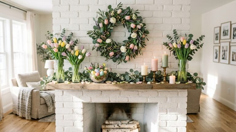 spring mantel decor ideas