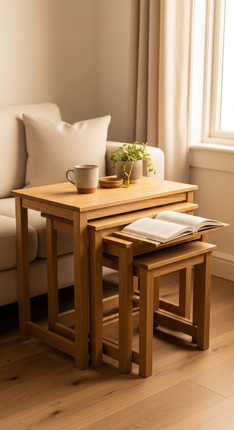tables Instead of a Bulky Side Table