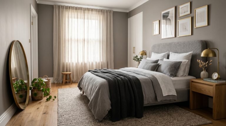 trendy gray bedroom ideas