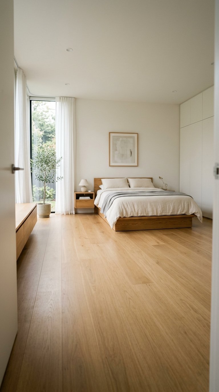 A Decluttered Bedroom With One Rule Nothing on the Floor