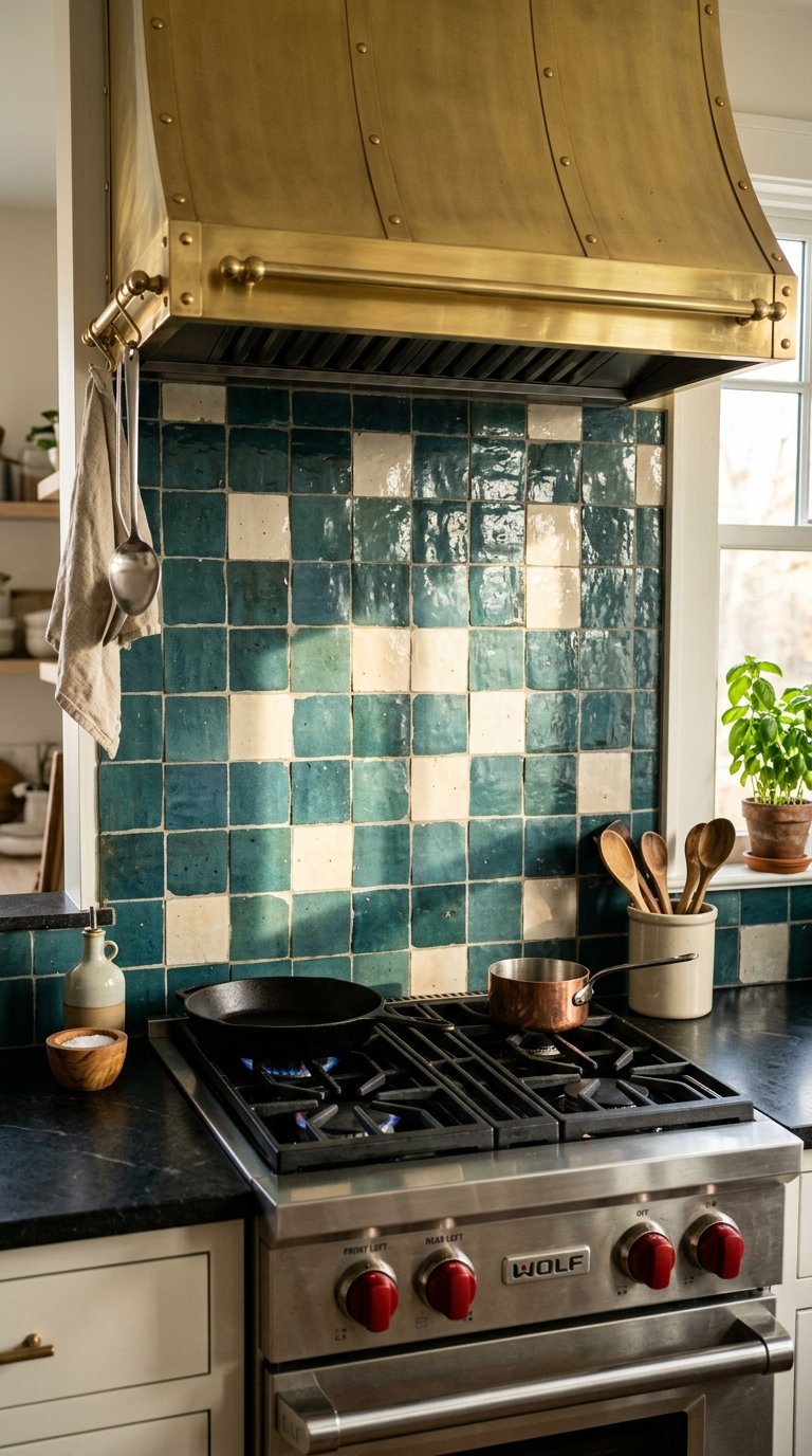 A Statement Backsplash