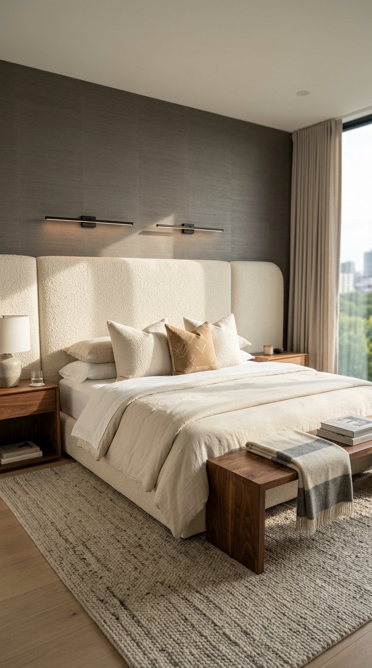 A Statement Headboard as the Room's Focal Point