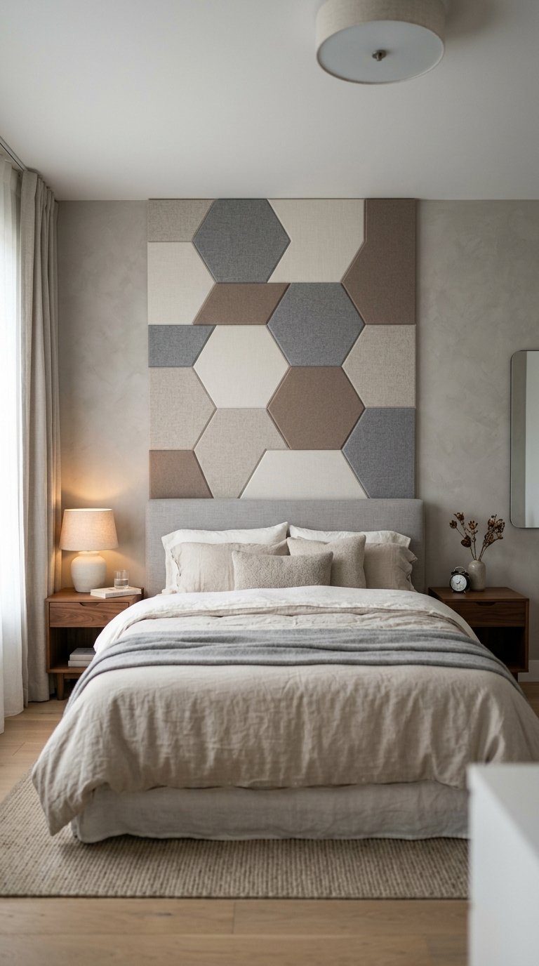 Acoustic Panels for a Quieter, Softer Modern Bedroom