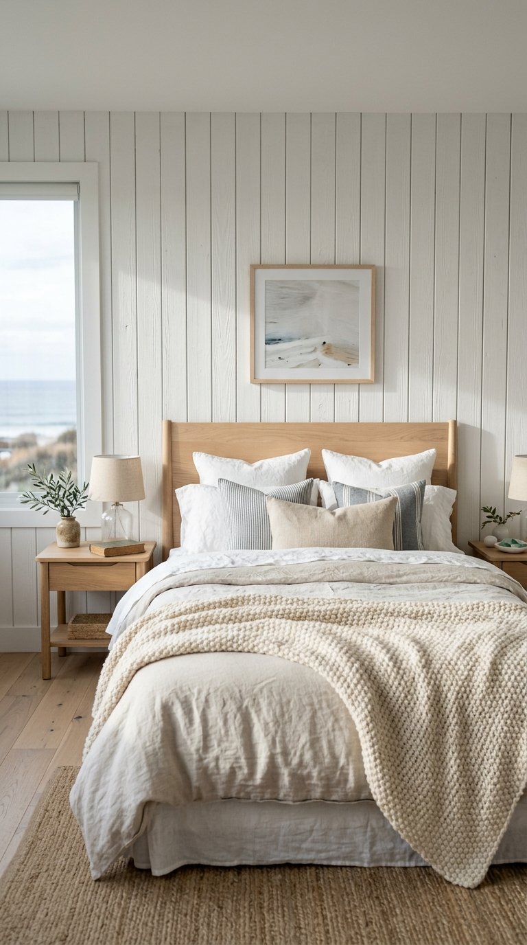 Add Shiplap Planking to the Headboard Wall