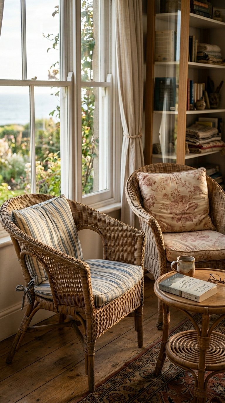 Add Wicker and Rattan Accent Chairs