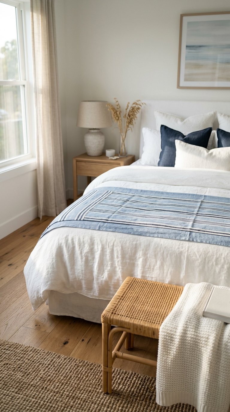 Add a Bed Scarf or Runner Across the Foot