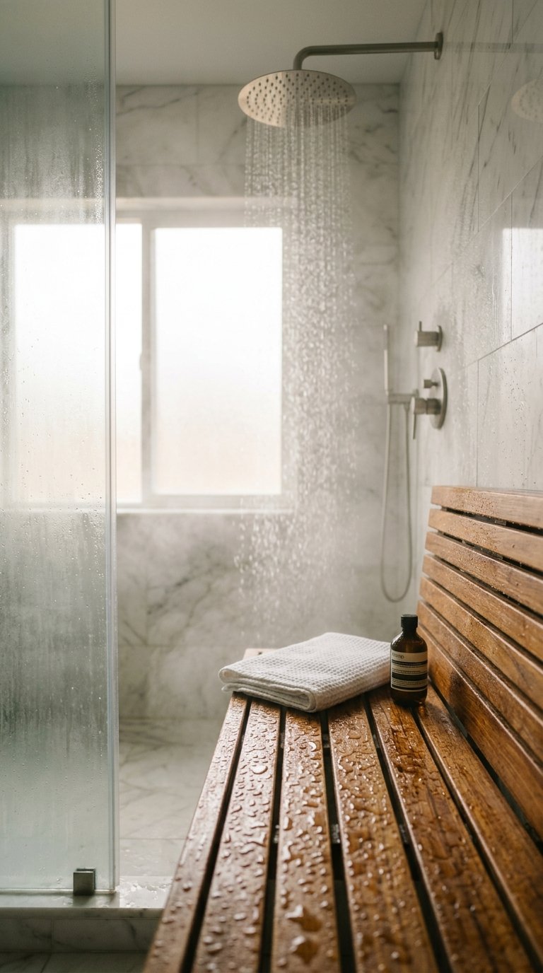 Add a Bench or Seating in the Shower