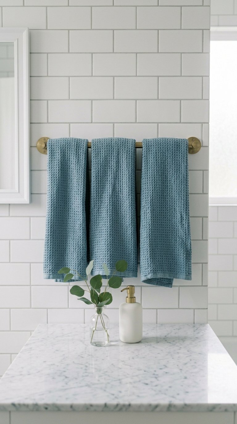 Add a Coastal Blue or Sage Green Accent to Your Bathroom