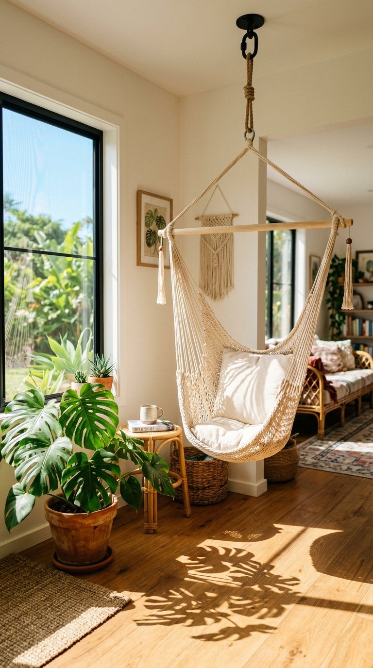 Add a Hammock Chair for Texture and Function
