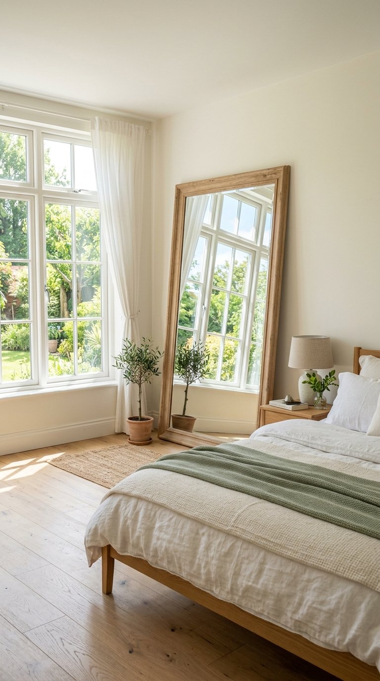 Add a Large Mirror Opposite the Window