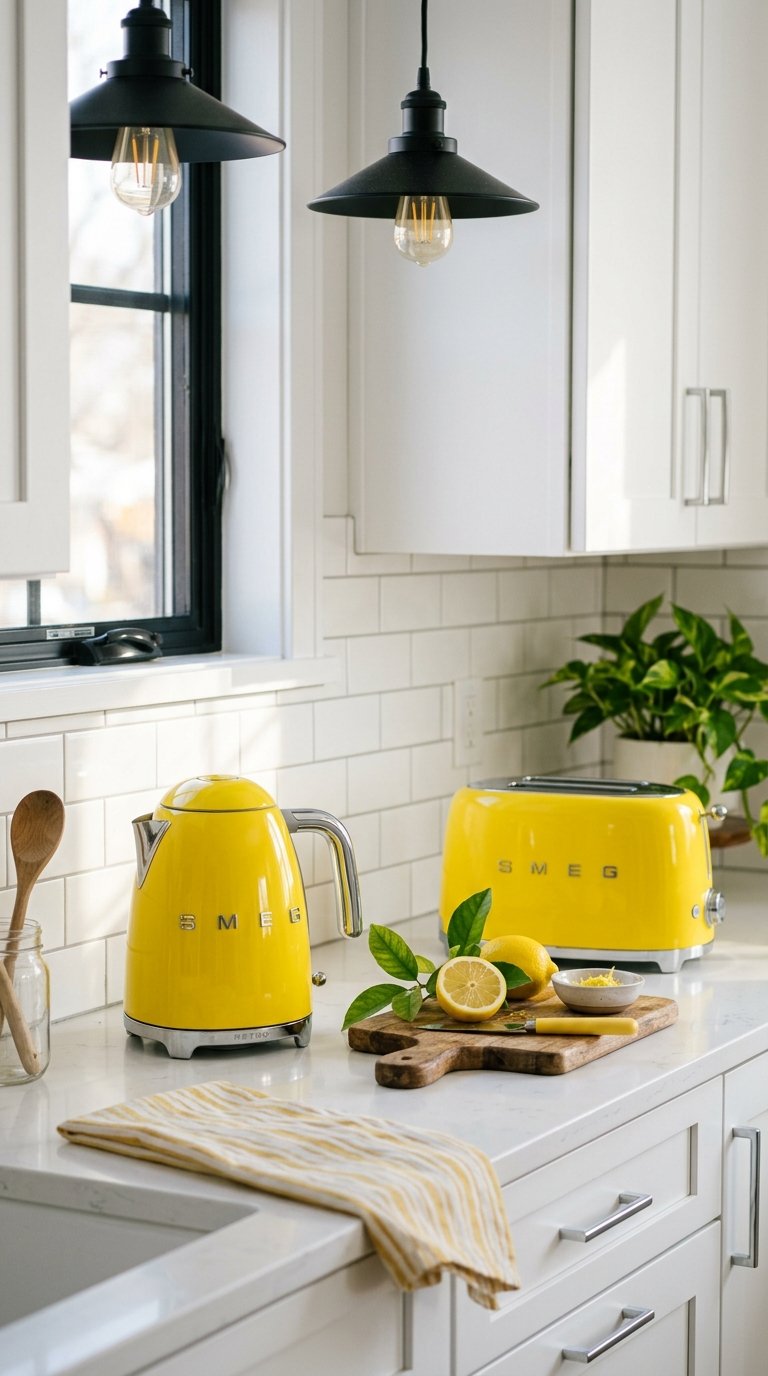 Add a Lemon-Yellow Kettle or Small Appliance