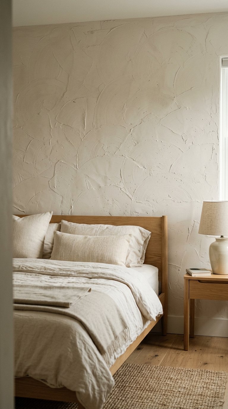 Add a Limewash Finish to the Headboard Wall