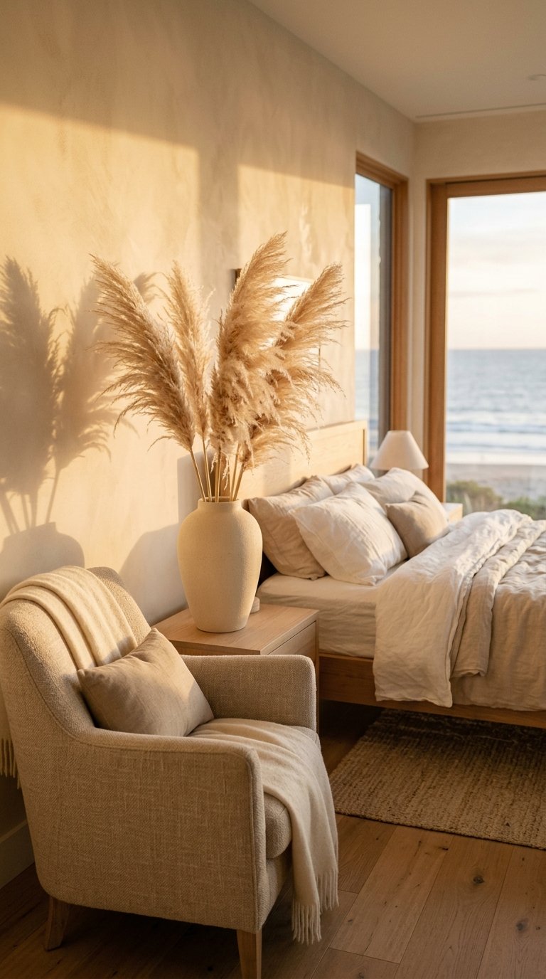 Add a Pampas Grass or Dried Floral Arrangement