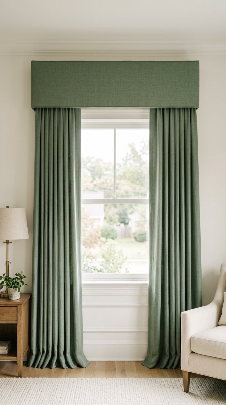 Add a Pelmet or Cornice Box Above the Window