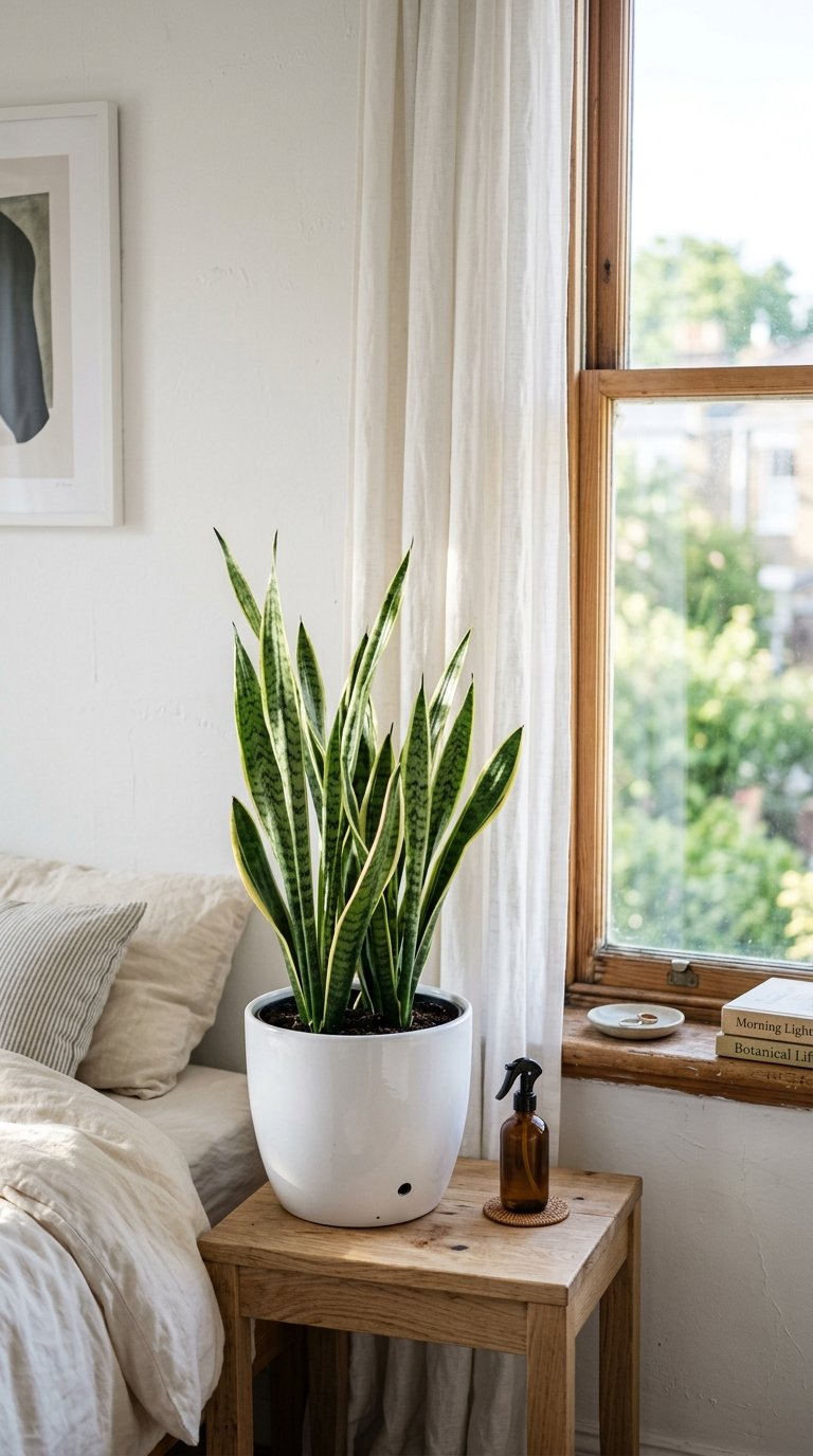 Add a Potted Plant in a White Ceramic Pot