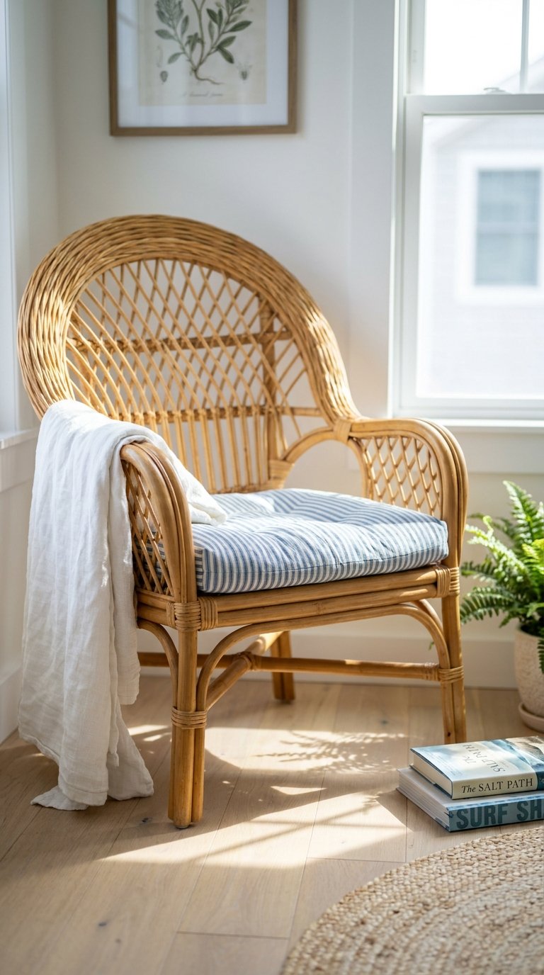 Add a Rattan or Wicker Accent Chair