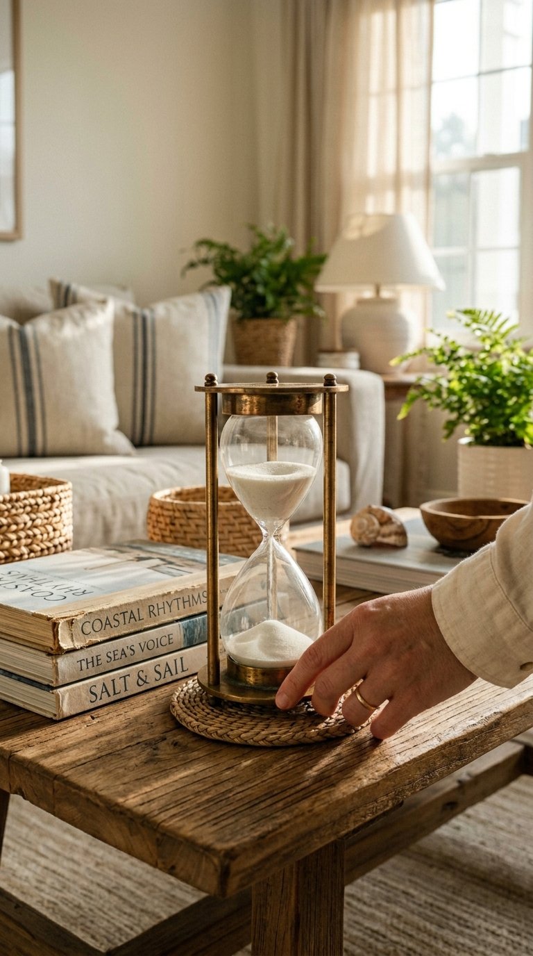 Add a Small Hourglass or Sculptural Object