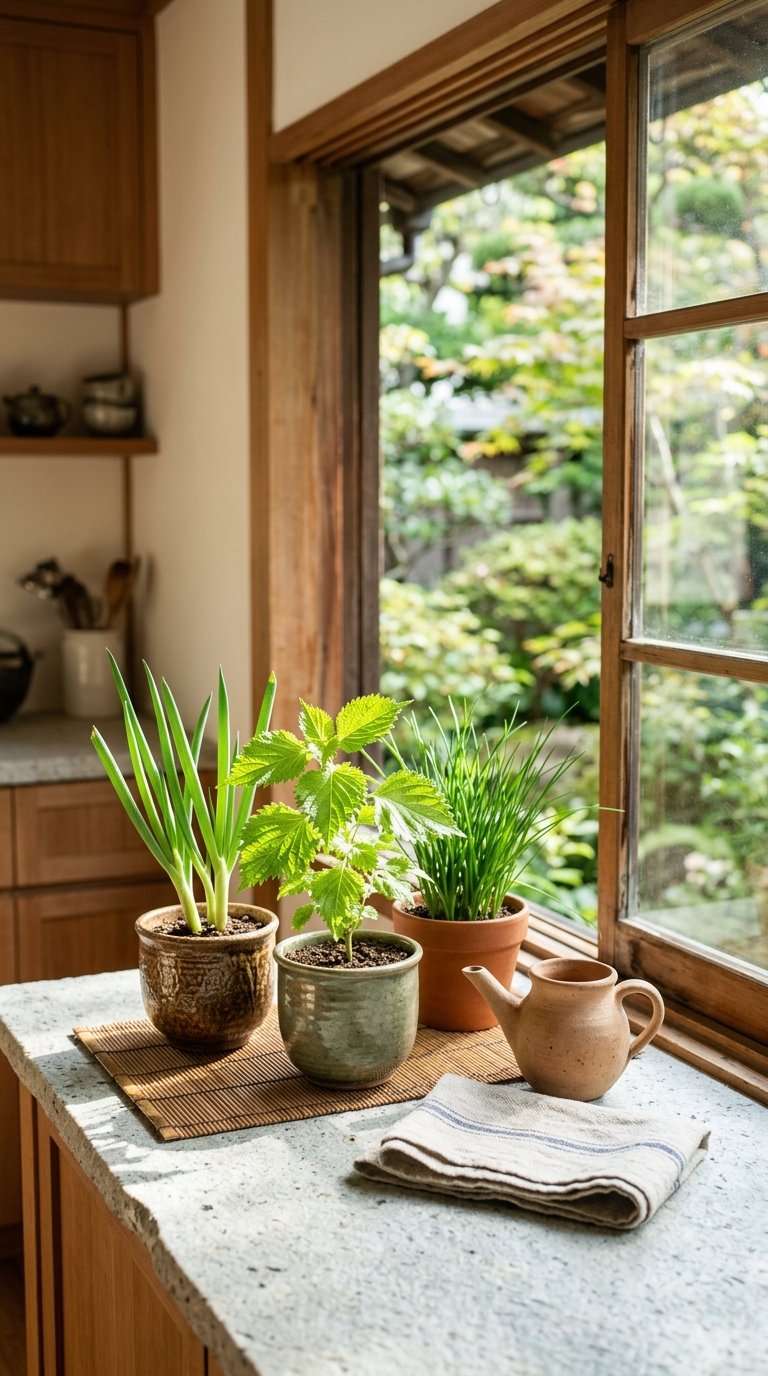 Add a Small Indoor Herb Garden on the Windowsill