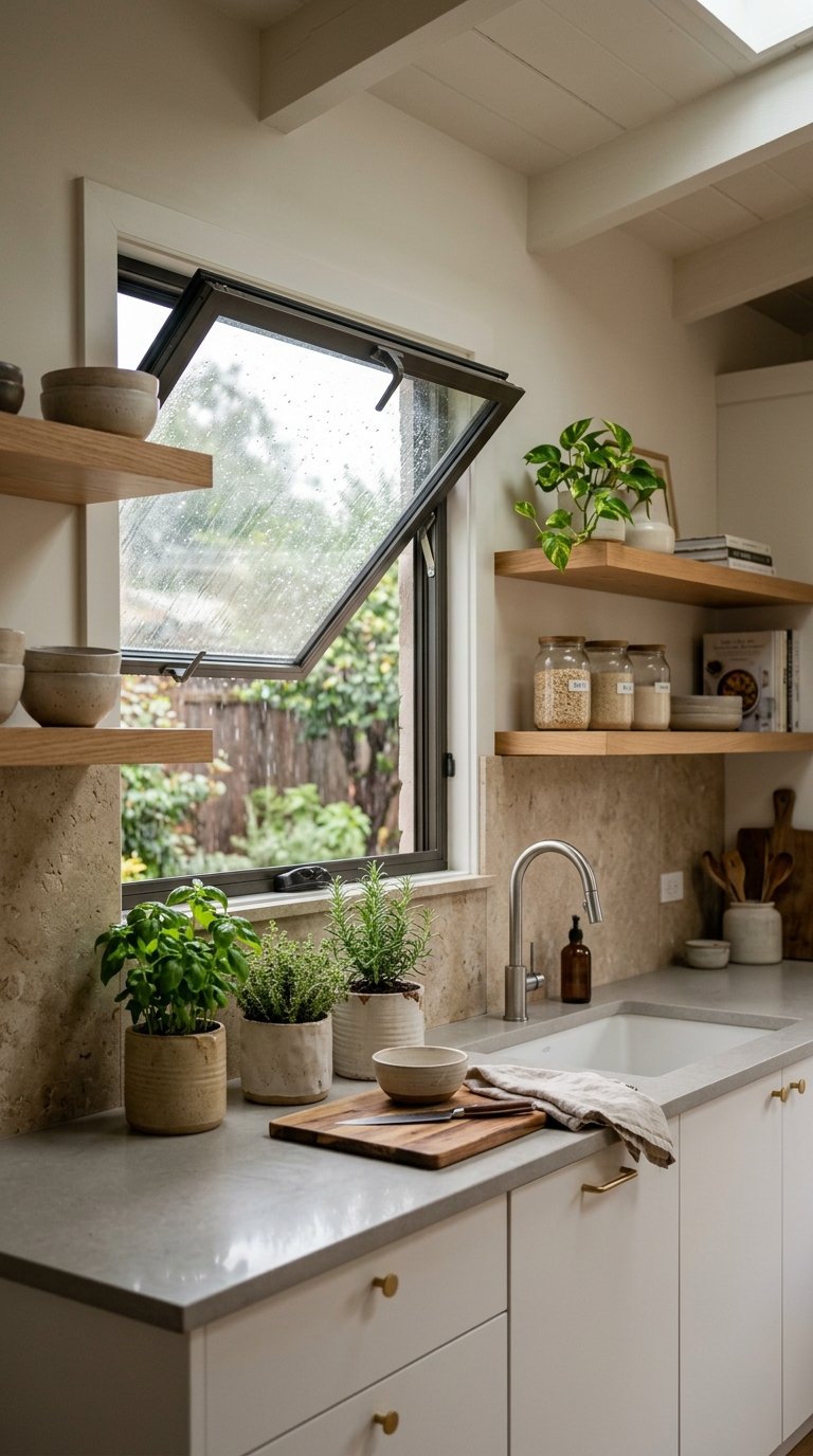 An Awning Window Above the Counter