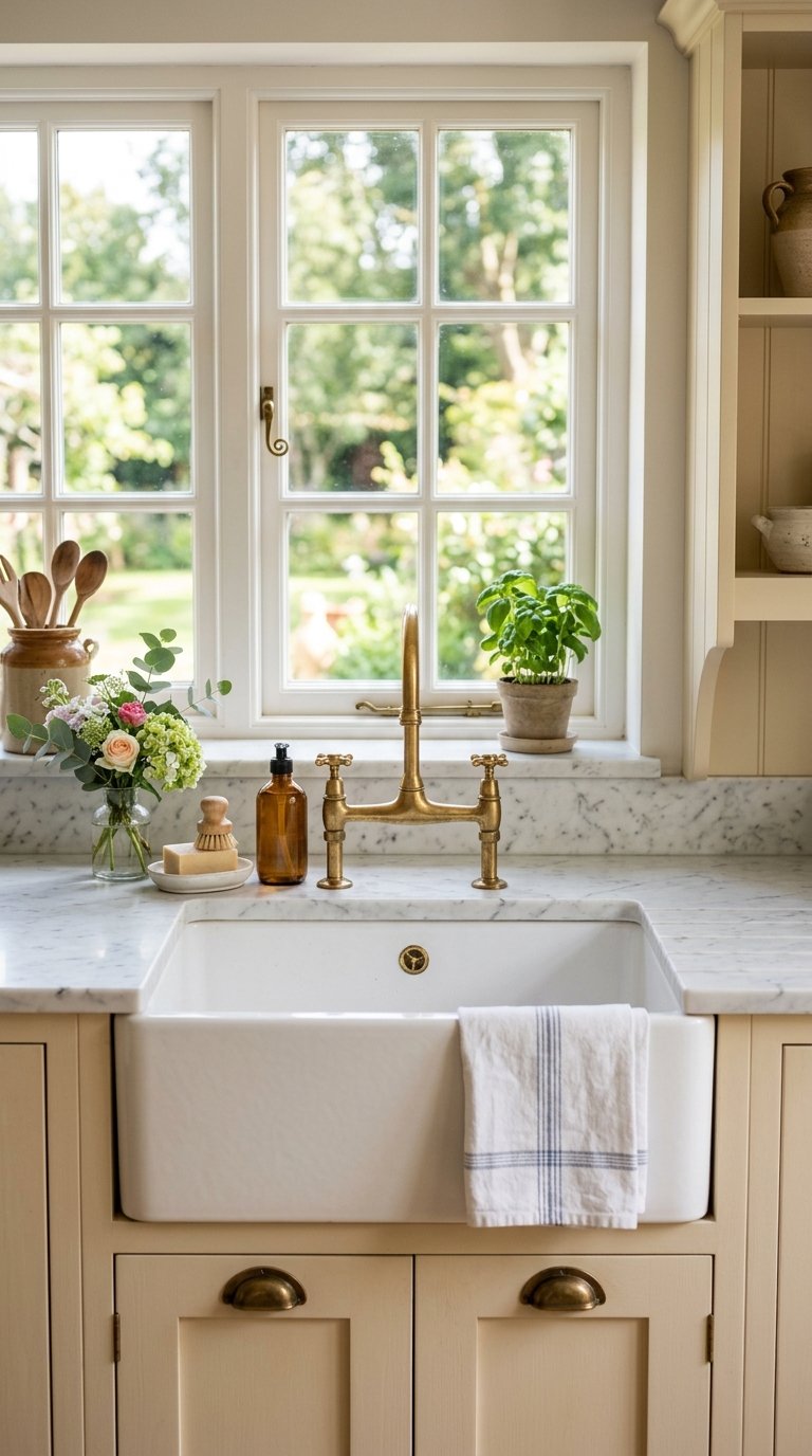 Apron Front Sink in Fireclay White